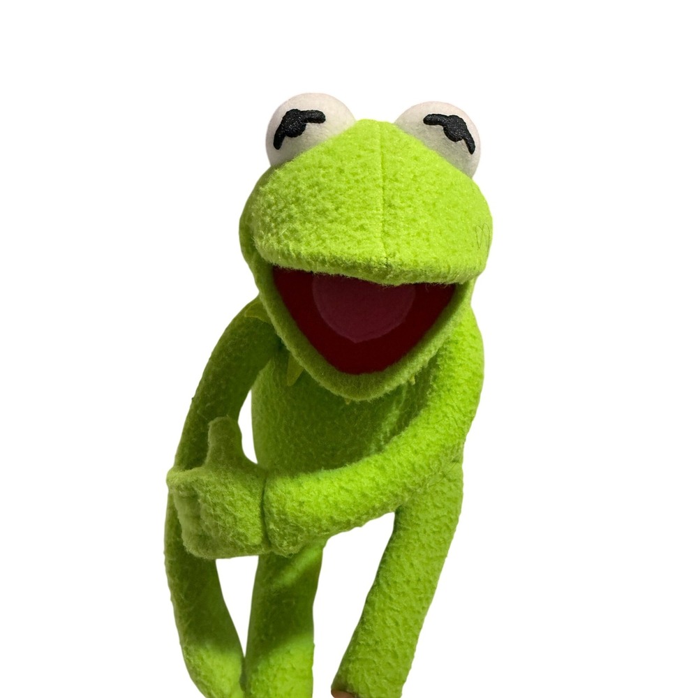 Applause Kermit the Frog Plush Vintage Muppets Jim Henson Green Stuffed Toy